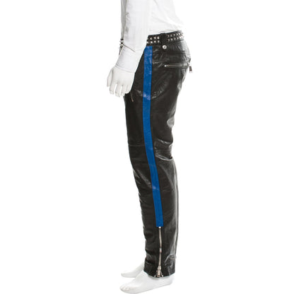 Men's Genuine Leather Studded Pants