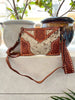 Tooled Leather Cowhide Sling Purse