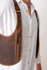 Brown Leather Shoulder Holster Bag