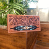 Hand Tooled Engraved Wallet Bifold