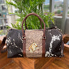 Tooled Cowhide Travel Duffle Bag