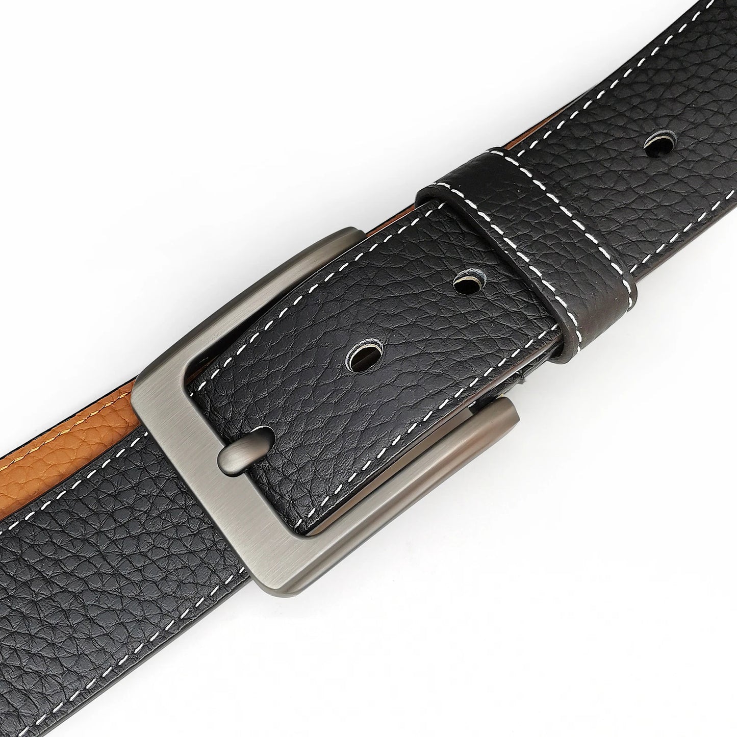 Men’s Pebble Grain Leather Belt