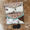 Hair On Cowhide Tooled Wallet