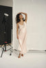 French style satin lace sleep dress
