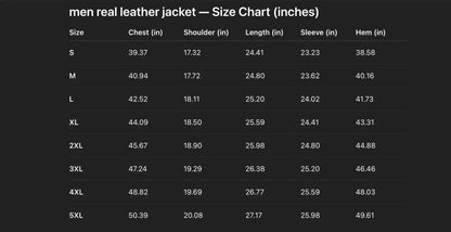 Men’s Oil-Waxed Calfskin Leather Biker Jacket