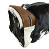 Extra Large Tricolor Cowhide Overnight Bag