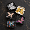 Stick Incense Holder with Butterfly Design and Decorative Tray