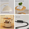 Arc Boho Floor Lamp with Shelf for Bedroom and Living Room