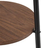 Boho Style Black Floor Lamp with Shelves