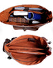 Genuine Roll Up Leather Travel Backpack