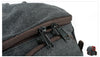 Small Canvas Messenger Bag with Padded Camera Divider and Leather Buckles
