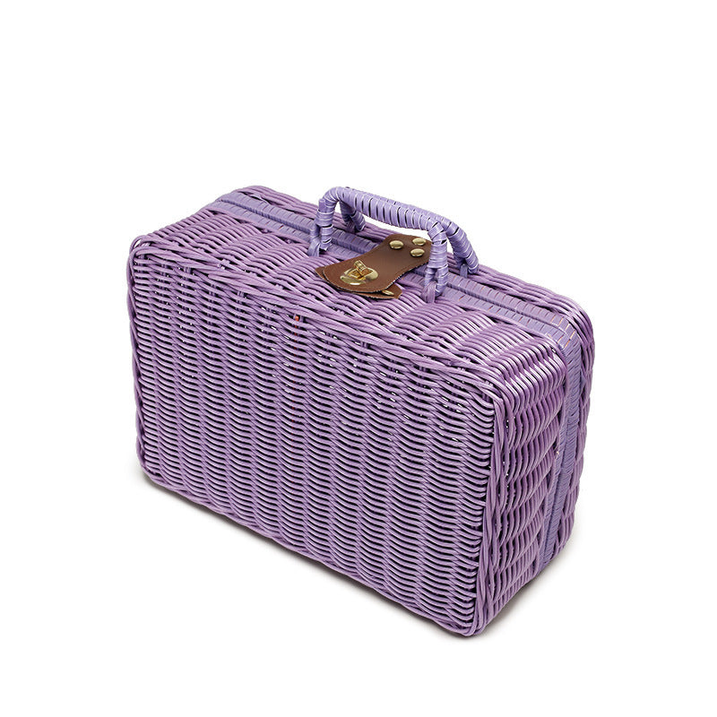Rattan Woven Handheld Basket