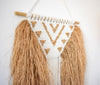 Raffia and Macrame Wall Hanging Living Room Decor