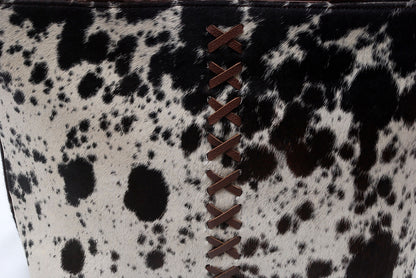 Genuine Spotted Cowhide Shoulder Purse