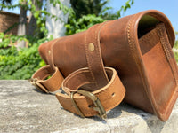Real Leather Motorcycle Front Storage Bag
