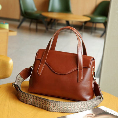 Genuine Leather Shoulder Handbag Crossbody