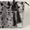 Speckled Natural Cowhide Tote Purse