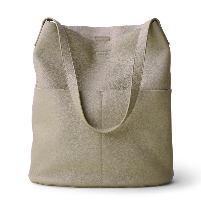 Women Genuine Leather Tote Bag Everyday Carry Purse