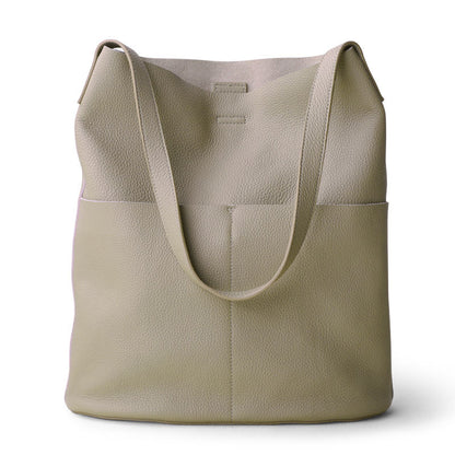 Women Genuine Leather Tote Bag Everyday Carry Purse