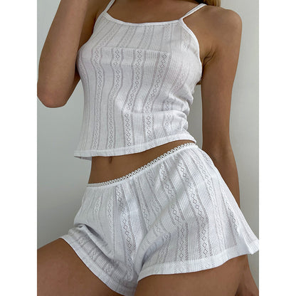 Lounge Set Camisole Top And Flowy Shorts
