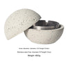 Nordic Design Volcanic Stone Spherical Cement Ashtray Home & Hotel