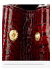 Women’s Designer Genuine Leather Crocodile Pattern Backpack