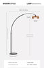 Italian Arc Floor Lamp with Glass Shade and Marble Base