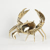 Handmade Crab Brass Figure Statue Decor