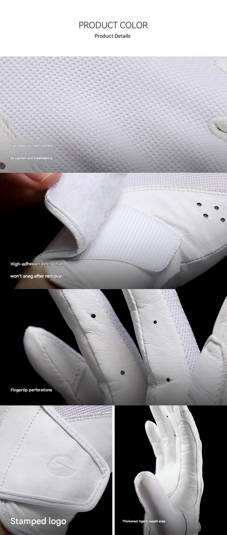 Leather horse riding gloves with goatskin grip
