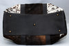 Black White Cow Fur Overnight Bag