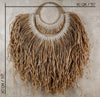 The papua natural raffia and shells wall hanging decor