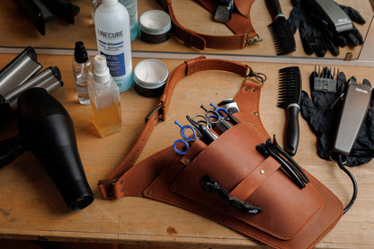 Leather Barber Hairdressing Tool Belt