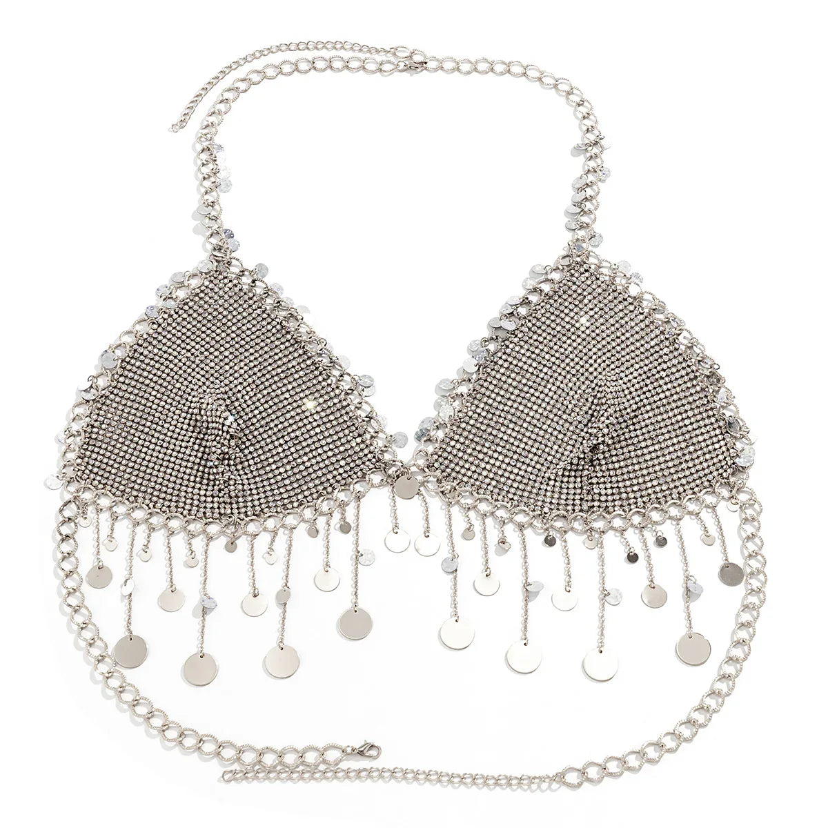 Gold Chainmail Festival Bra & Skirt Set 6