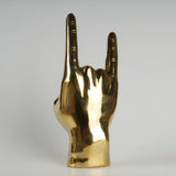 The Hook Em Horns Bass Hand Decor