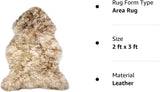 Dark Tips Natural Icelandic Sheepskin Rug