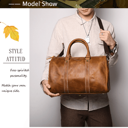 Vintage Men's Leather Business Bags