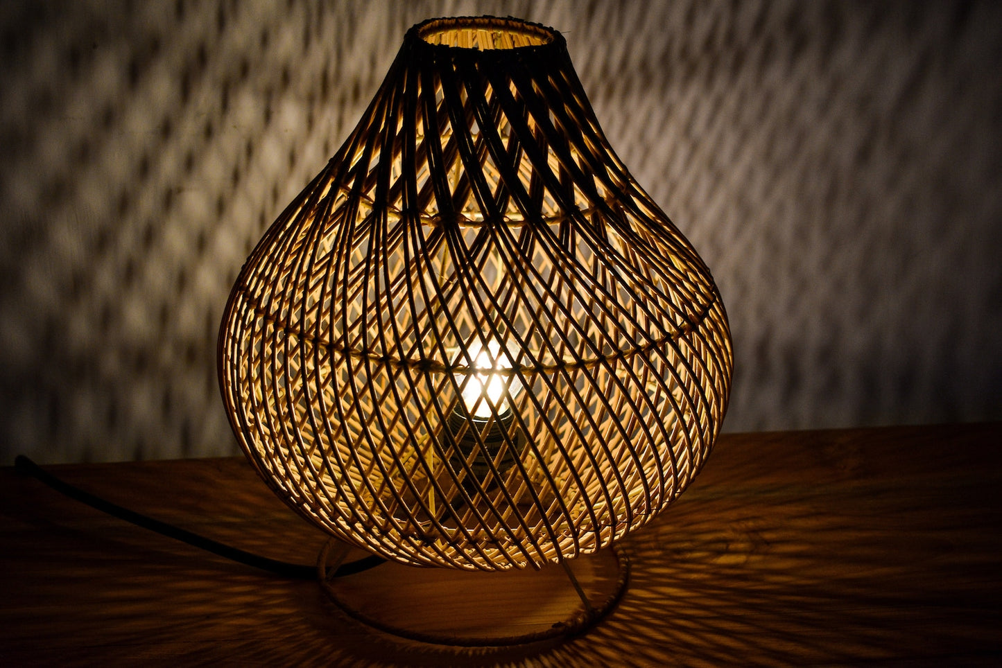 Handmade Rattan Table Lamp Shade