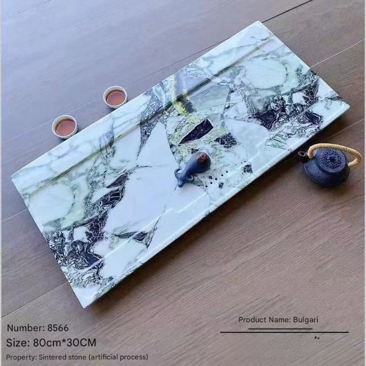 Luxury Stone Tea Tray for Modern Tea Table Setups