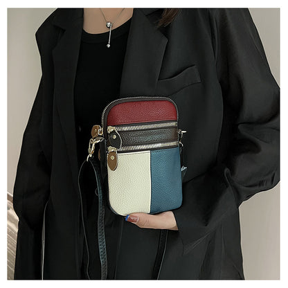 Leather Small Crossbody Bag for Women