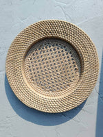 Set of Rattan Charger Decorative Plates