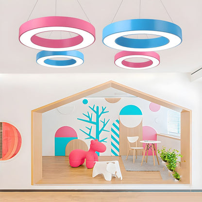Modern Circular LED Pendant Light Ceiling Chandelier