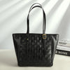 Woven Leather Tote Bag for Women Large Capacity