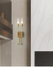 French Style Double Head Brass Wall Sconce Light