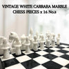 Black White Marble Chess Set Japanese