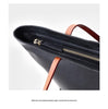 Women’s Genuine Leather Tote Bag With Contrast Handles