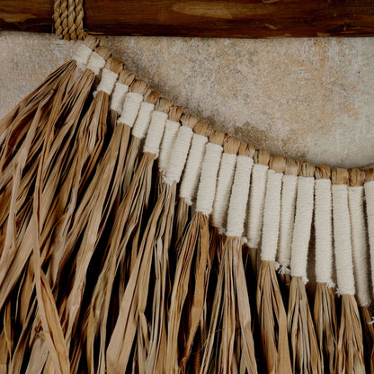 The Tali Putih Raffia And String Wall Hanging