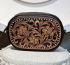 Tooled Leather Crossbody Sling Cowgirl Purse