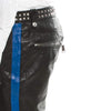 Men's Genuine Leather Studded Pants