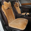 Genuine Sheepskin Car Seat Cover with Detachable Backrest and Headrest