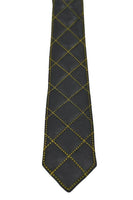 Genuine Leather Quilted Tie